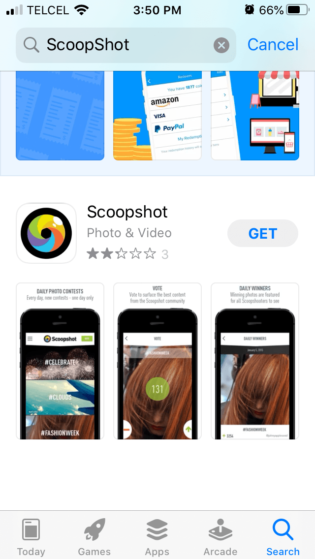 ScoopShot App, make money with selfies