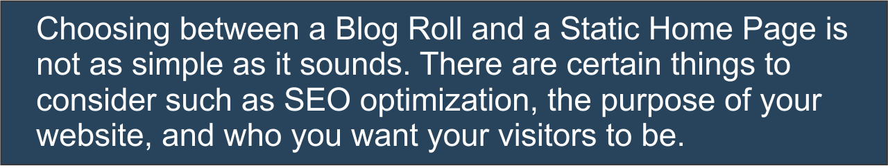Test, Blog Roll, Static Page